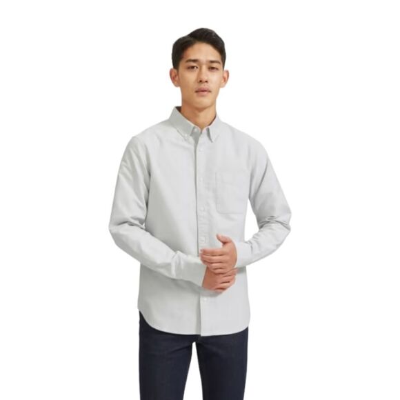 Everlane Other - NWT Everlane Men's Poplin‎ Slim Fit Button Down Dress Shirt in Gray sz S